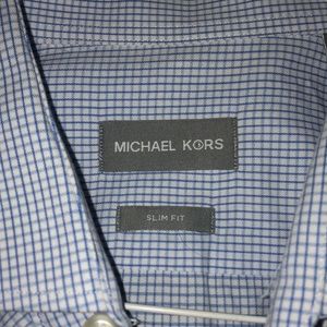 Michael Kors blue button down shirt.